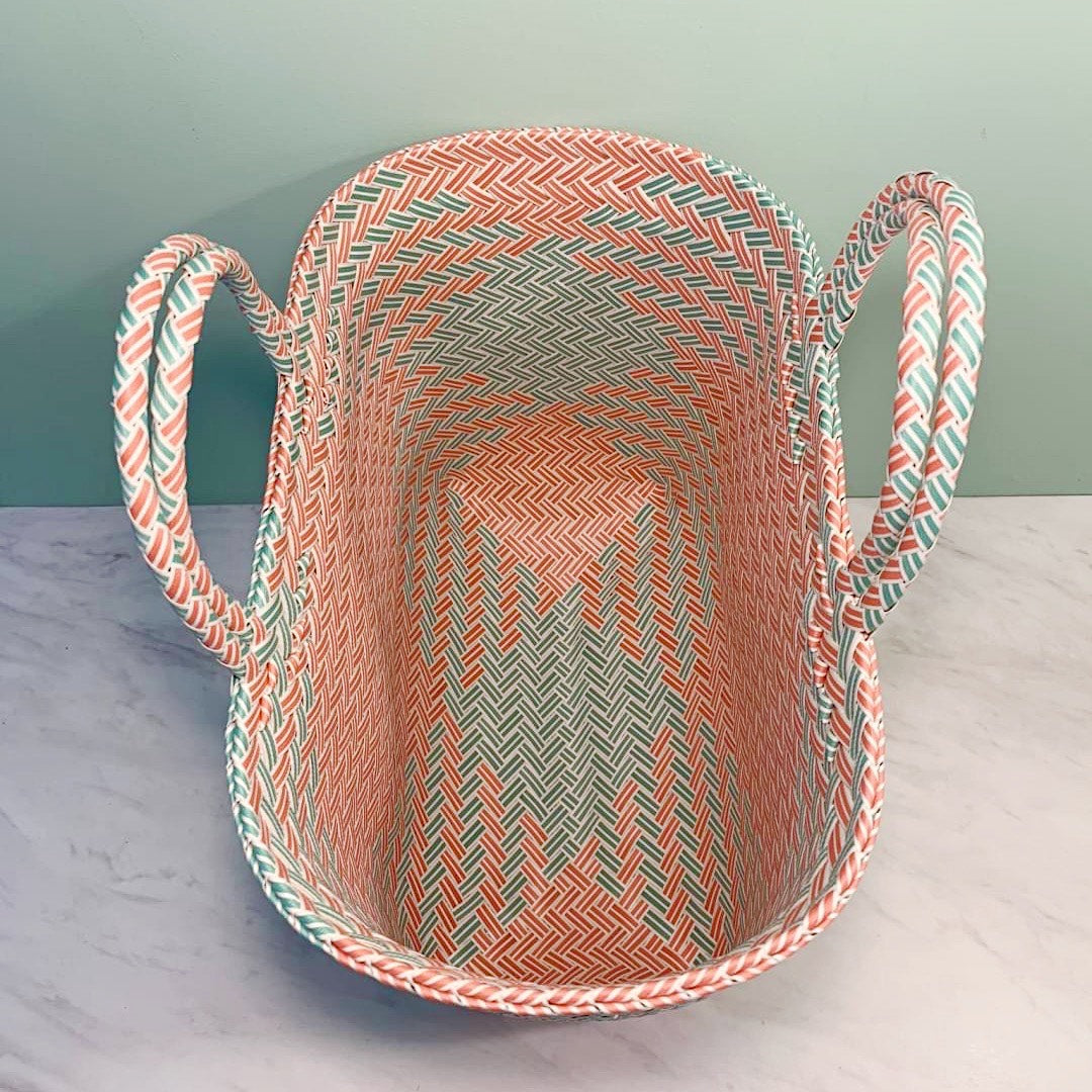 パサールバック プラナカンピンク&グリーンM