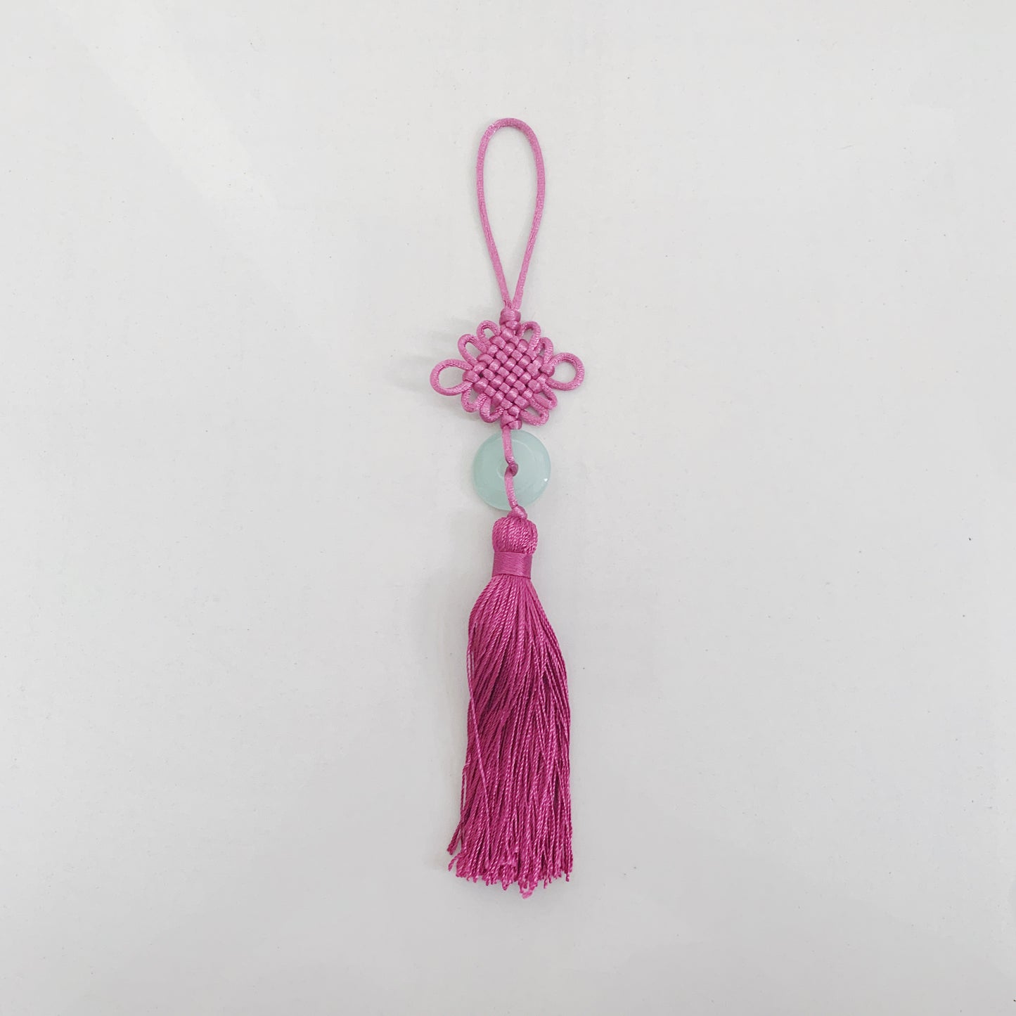 グッドラックノットタッセル ホンコンローズ&ジェイド