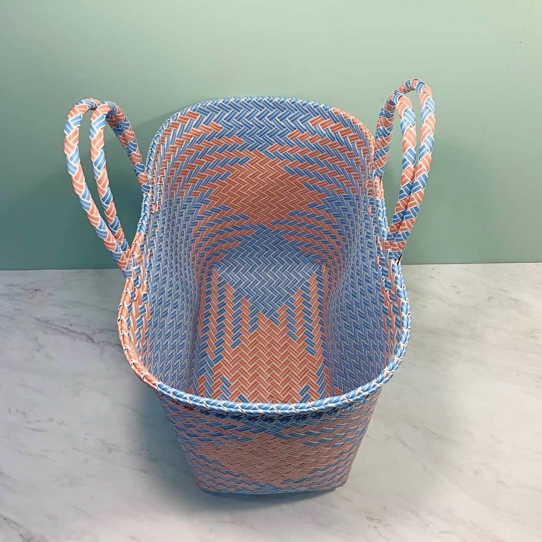 パサールバック プラナカンブルー&ピンクL