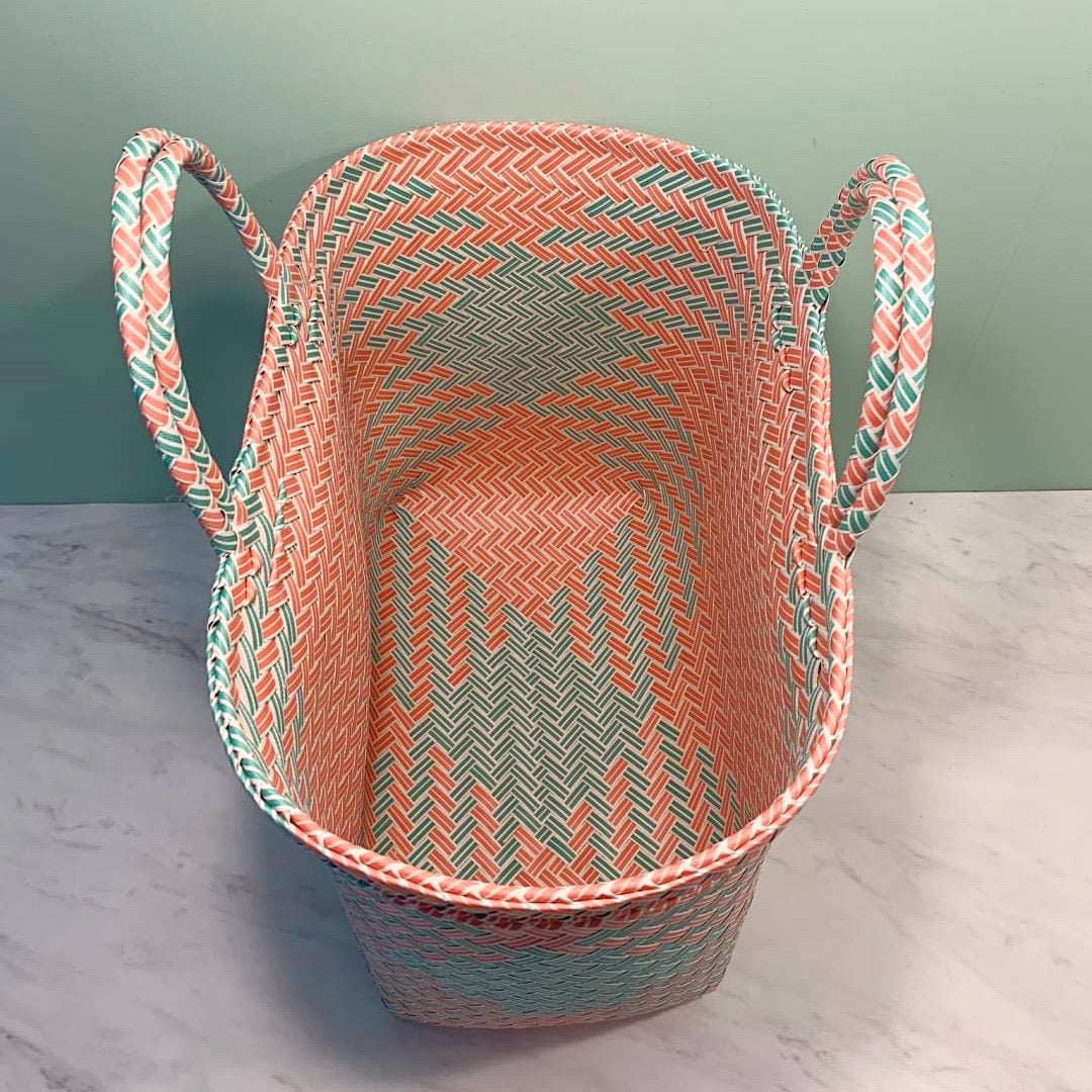 パサールバック プラナカンピンク&グリーンL