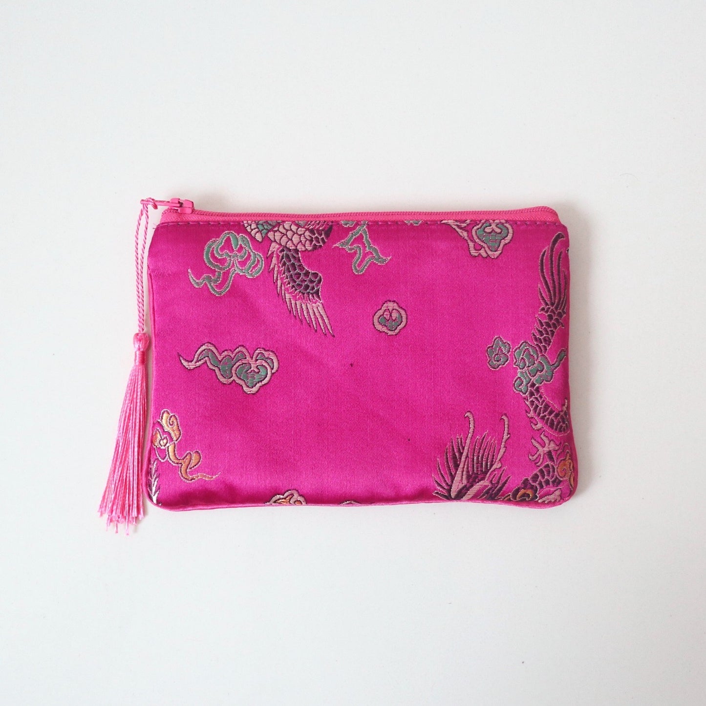 チャイニーズポーチ Chiese Pink✖️Chinese Motif