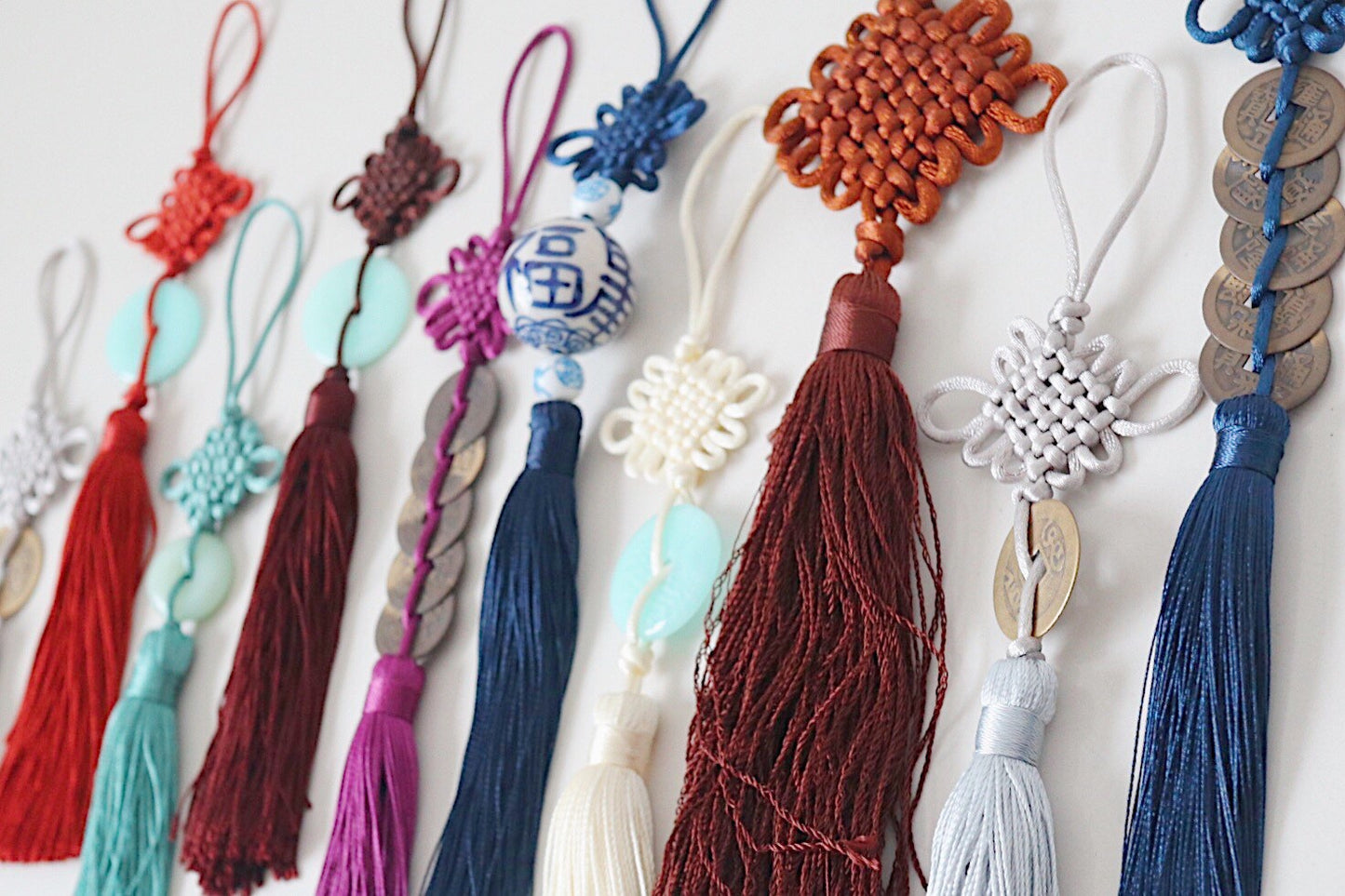 グッドラックノットタッセル ブラウン